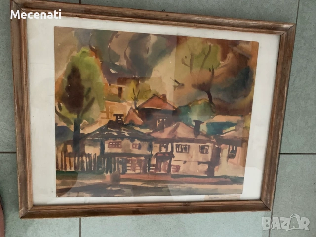 ХРИСТО КАБАКЧИЕВ акварел пейзаж