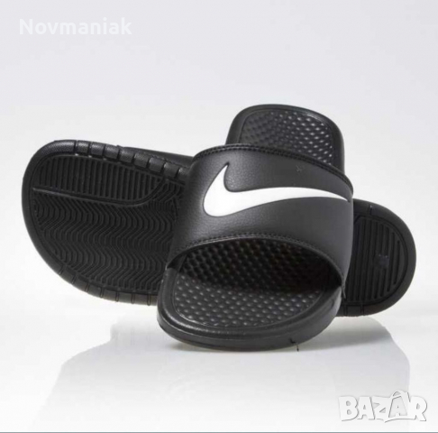 Nike Benassi Swoosh-Black, снимка 9 - Джапанки - 36456744