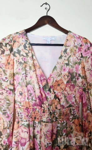 Макси рокля Amisu с цветочен принт, снимка 8 - Рокли - 54135873