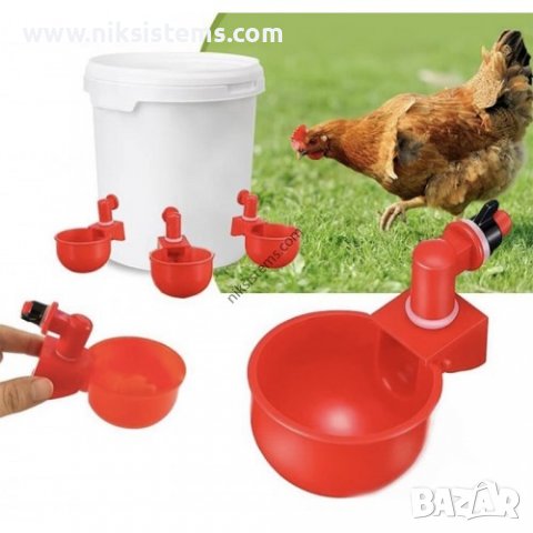 Автоматична Поилка за Птици за монтаж на Съд - Арт. №: 12080, снимка 2 - За селскостопански - 39353514