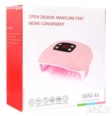 Професионална UV/LED лампа за маникюр и педикюр MiNi 4s, снимка 7 - Продукти за маникюр - 52606567