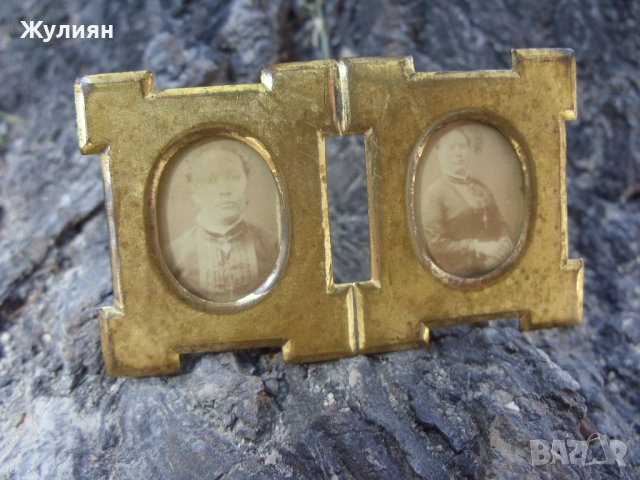 СТАРА ПОЗЛАТЕНА РАМКА ЗА СНИМКИ, снимка 2 - Антикварни и старинни предмети - 34545323