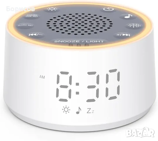 Dreamegg SM-04 - компактна 3 в 1 колонка за бял шум,будилник и нощна лампа за деца и възрастни, снимка 2 - Детски - 55852106