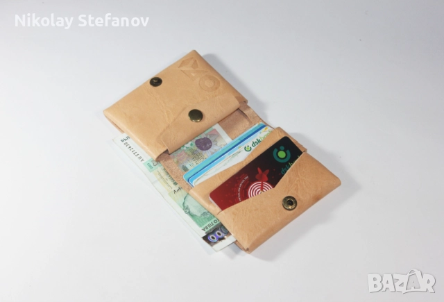 Вертикален оригами портфейл, снимка 2 - Портфейли, портмонета - 52527457