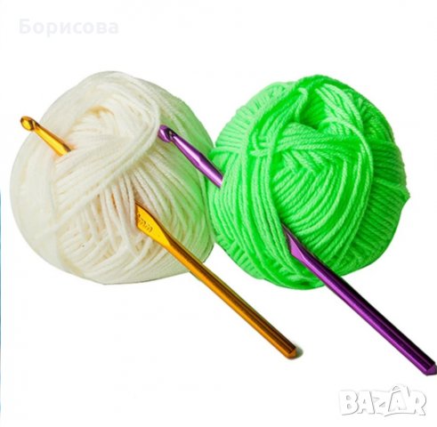 Комплект от 12бр  куки за плетене на една кука 2-8мм , снимка 5 - Декорация за дома - 30708894