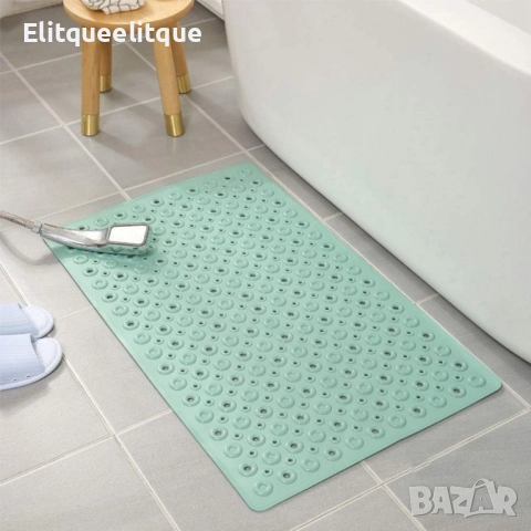 Противоплъзгаща подложка за баня с вендузи и дренажни отвори, снимка 3 - Други стоки за дома - 52188429