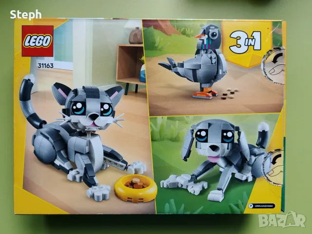 31163 - Lego Creator 3in1 Коте Куче Гълъб - безплатна доставка, снимка 2 - Конструктори - 55981747