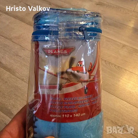 Детско поларено одеяло "Disney Planes". Оригинално. Ново. 110×140 см., снимка 5 - Спално бельо и завивки - 56084909