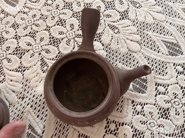 Керамичен чайник-стар, снимка 8 - Чаши - 49368868