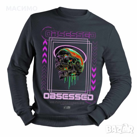 Памучна Блуза Найк Унисекс Дълъг ръкав Чена и Бяла, снимка 4 - Блузи с дълъг ръкав и пуловери - 44462963