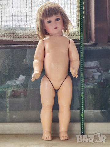 Антична кукла от композит 1940-50 г, 67 см., снимка 12 - Кукли - 54238174