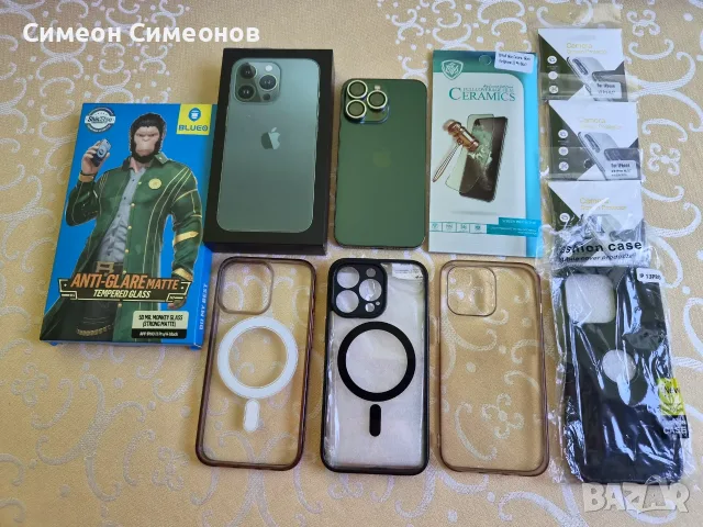 КАПАРИРАН! iPhone 13 Pro 128GB Alpine Green , снимка 2 - Apple iPhone - 55721205