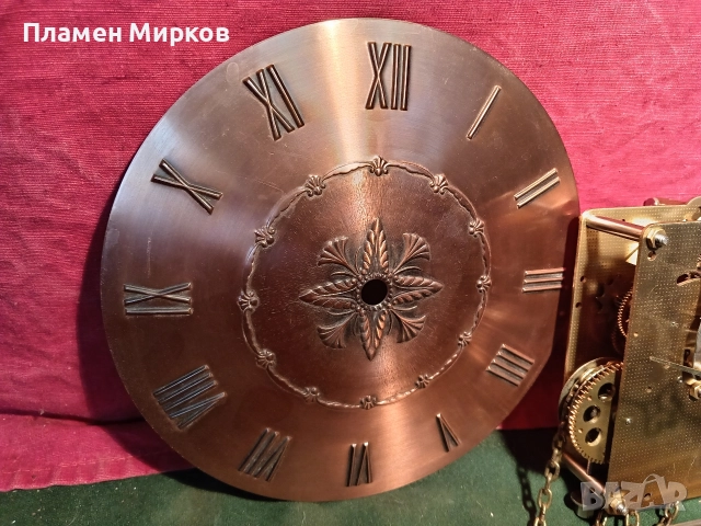 Механизъм от германски стенен уестминстърски часовник, снимка 3 - Антикварни и старинни предмети - 52591929