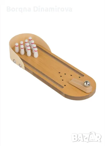 Мини дървен боулинг, снимка 2 - Игри и пъзели - 56303521
