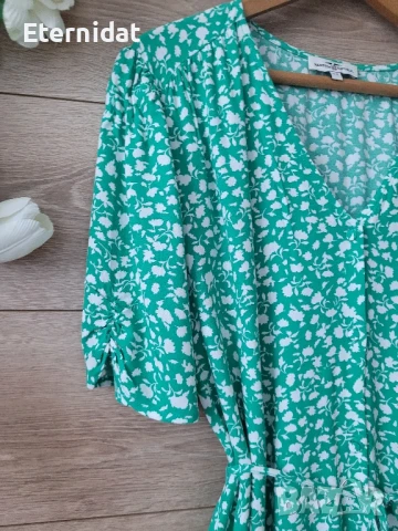 Зелена рокля н цветя HAMPTON REPUBLIC , снимка 2 - Рокли - 51269219