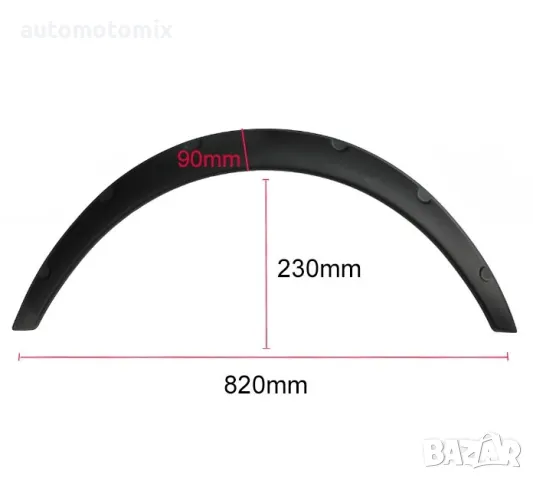 Калник ПВЦ декоративен - 820 x 90 мм, снимка 4 - Аксесоари и консумативи - 49631012