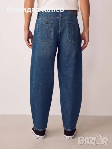 Denim Blue Super Baggy Jeans 36/34, снимка 5 - Дънки - 56448318