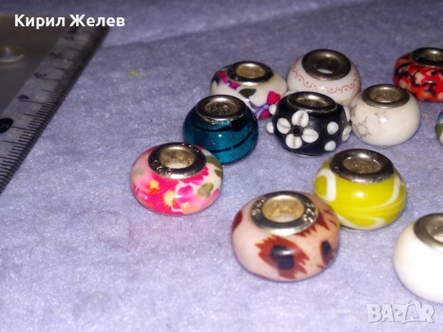 ЛОТ 13 ПРЕКРАСНИ ЗВЕНА за СРЕБЪРНА АРТ ГРИВНА от СРЕБРО 925 и ЦВЕТНО ВЕНЕЦИАНСКО СТЪКЛО МУРАНО 34457, снимка 5 - Гривни - 39547573