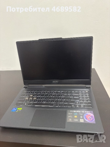 Лаптоп MSI Cyborg 15 A12VE, 15.6", Intel Core i7-12650H, 16GB, 1TB SSD