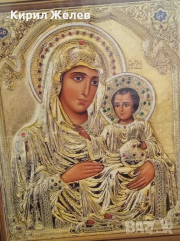Икона Света Богородица в рамка 50492, снимка 9 - Икони - 52507050