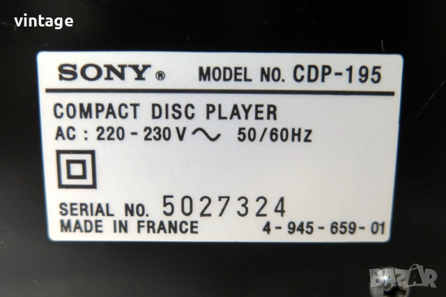 Sony CDP-195, снимка 7 - Други - 52351381