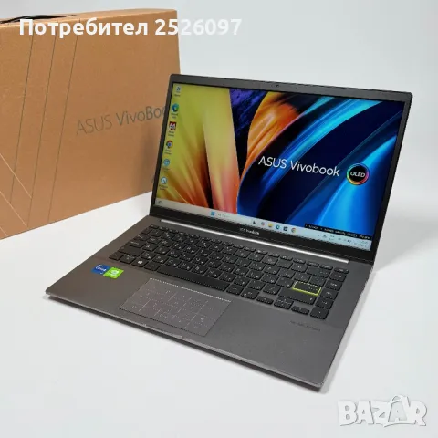 ASUS VivoBook S14 IPS/i7-1165G7/NVIDIA MX350/512GB NVMe, снимка 1 - Лаптопи за работа - 49125717