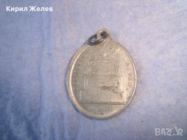 СТАРА РЯДКА ПОСРЕБРЕНА КАТОЛИЧЕСКА ИКОНКА - ВАТИКАН 27482, снимка 9 - Антикварни и старинни предмети - 36902185