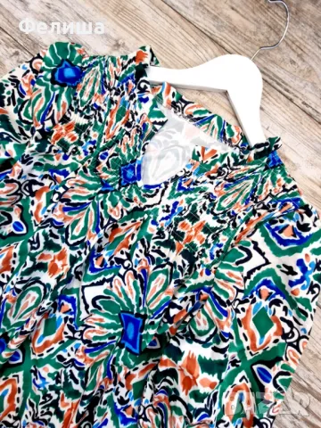  	Уникална Лятна Цветна Италия - Рокля с Ярки Наситени Цветове XL Размер , снимка 3 - Рокли - 50185218