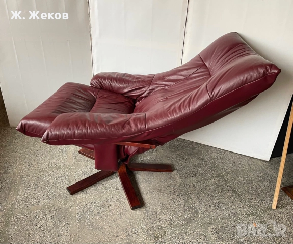 Кожено кресло, снимка 3 - Дивани и мека мебел - 52886506