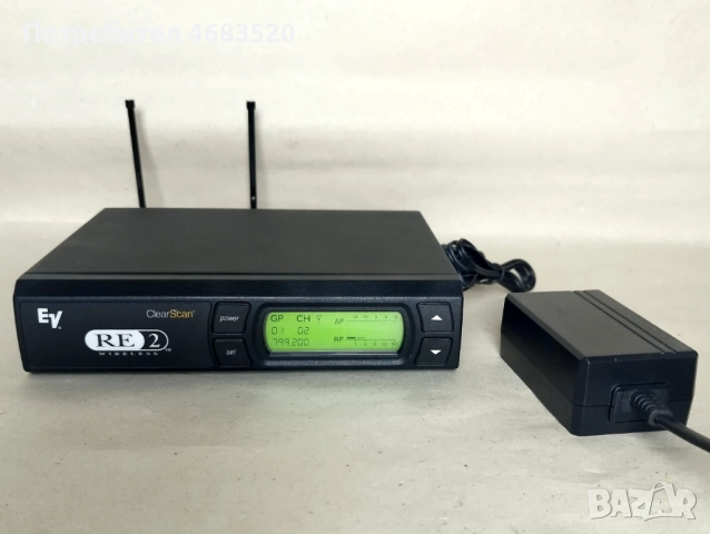Ресийвър за безжични микрофони - Electro Voice EV RE-2 Band D / U.S.A.