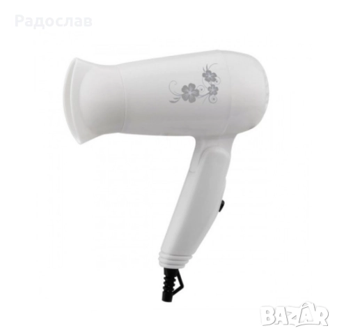 Сешоар Rosberg, 1200W, Черен/Бял, Сгъваема дръжка., снимка 4 - Сешоари - 52102211