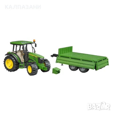 Трактор John Deere 5115 M със самосвално ремарке BRUDER 02108, снимка 4 - Коли, камиони, мотори, писти - 47266362