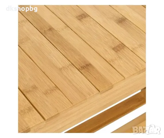 4410 Пейка с рафтове за обувки светло дърво Бамбукова, снимка 6 - Други стоки за дома - 48941559