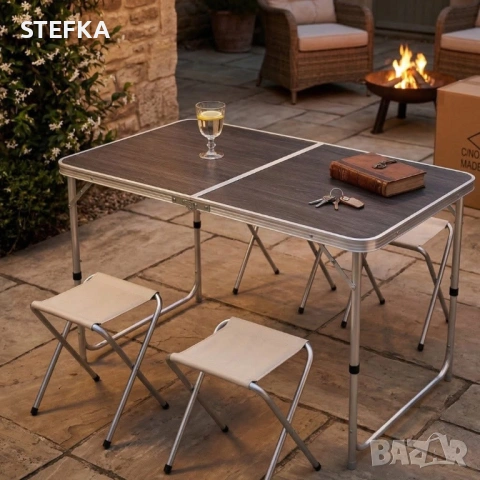 Маса с 4 стола , снимка 7 - Къмпинг мебели - 54130275