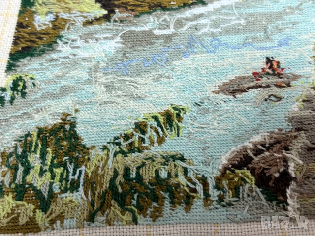 Ушит Гоблен "Мостар"-29см х 23,5 см, снимка 8 - Гоблени - 54068621