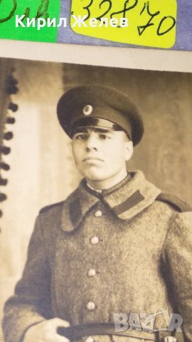 СТАРА ПРОФЕСИОНАЛНА ФОТОГРАФИЯ на ВОЙНИК от ЦАРСТВО БЪЛГАРИЯ Тип ПОЩЕНСКА КАРТИЧКА 32870, снимка 3 - Колекции - 38831782