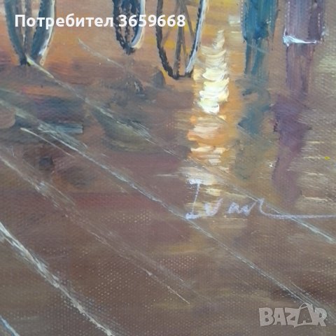 Картина,Париж, Триумфалната Арка, акрил, нерамкирана, снимка 3 - Картини - 40291201