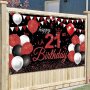 Нов Банер за 21-ия рожден ден Парти годишнина Декорация Украса, снимка 6