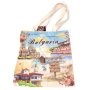 Сувенирна чанта, текстилна - тип пазарска - декорирана със забележителности от България 33см Х 37см, снимка 6