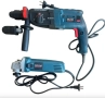 Комплект 2в1 перфоратор и ъглошлайф на ток , снимка 4