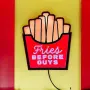 LED светеща табела пържени картофки Fries Before Guys за декорация, снимка 2