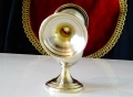 Посребрена чаша,коктиера,релефен лешник. , снимка 6