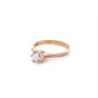Златен дамски пръстен 2,08гр. размер:53 14кр. проба:585 модел:20540-6, снимка 2