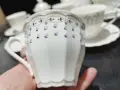 Стар български костен порцелан сервиз за чай , снимка 3