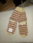 Ръчно плетени детски чорапи от вълна