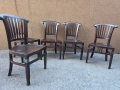 Масивни трапезни столове от тиково дърво, снимка 1