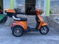 НОВ МОДЕЛ Електрическа Триколка Famozna-LUX 1500W/60V/20Ah - Оранджева , снимка 6