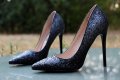 Обувки на ток - черни - AF98, снимка 1