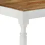 vidaXL Трапезна маса, 110x60x76 cм, мангово дърво масив, снимка 5