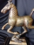 Скулптура  летящ кон бронз 18-19 см, снимка 7